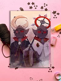 Image 1 of Aym and Baal Print | Cult of the Lamb