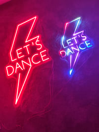 Image 8 of Colour Changing 'Let's Dance' Neon LED Light