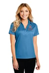 Ladies Embroidered Performance Jacquard Polo - 4 color options
