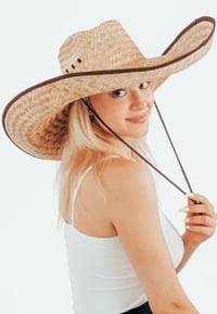 Image 4 of Extra Wide Straw Cowboy Hat