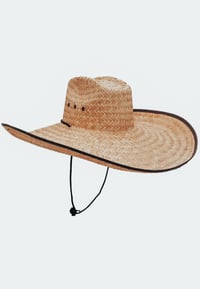 Image 5 of Extra Wide Straw Cowboy Hat