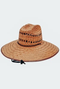 Image 1 of Kids Vented Straw Lifeguard Hat