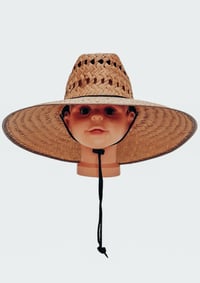 Image 4 of Kids Vented Straw Lifeguard Hat