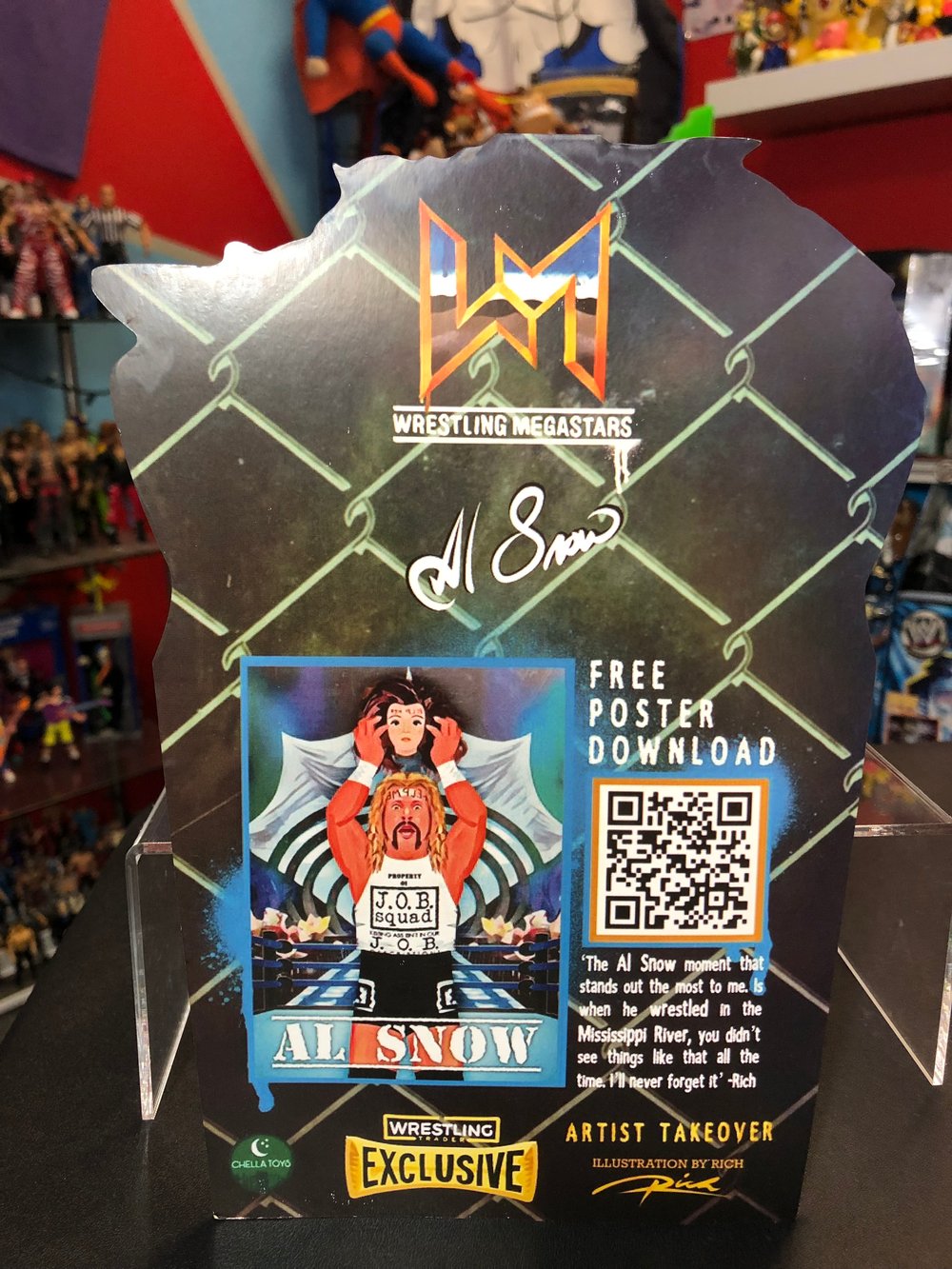 Chella Toys Wrestling Megastars Al Snow Figure Exclusive Card Variant