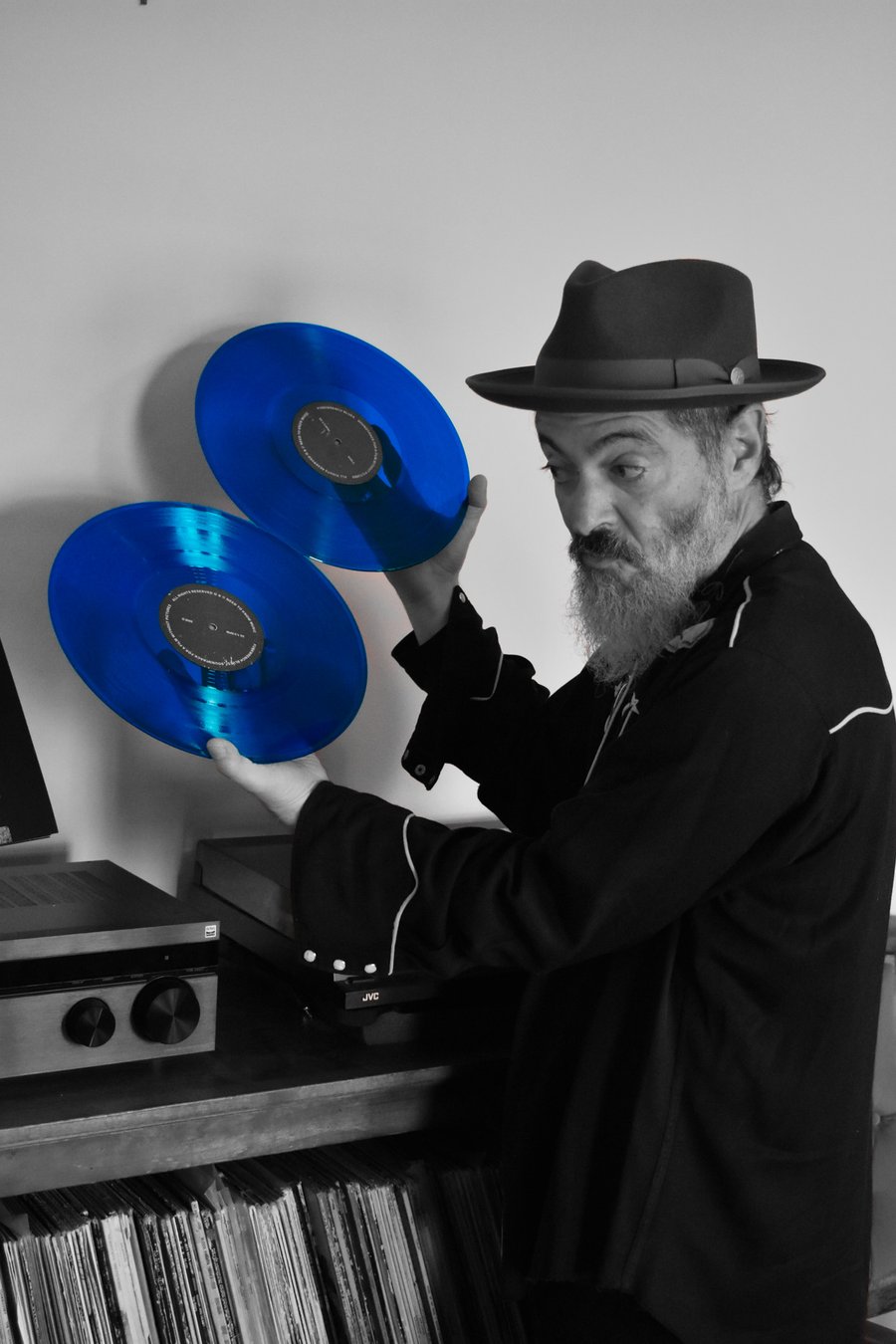 Image of FUNKWRENCH BLUES - SOUNDTRACK FOR A FILM WITHOUT PICTURES - BLUE VINYL - (2 x 12" 180g LPs)