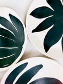 black + white porcelain platters (set of 3) #35