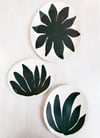 black + white porcelain platters (set of 3) #35