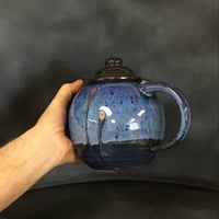 Image 2 of Handmade Cobalt Blue Stoneware Teapot from Bruen Pottery