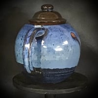 Image 3 of Handmade Cobalt Blue Stoneware Teapot from Bruen Pottery