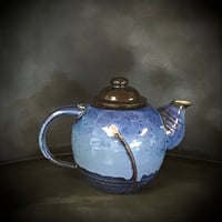 Image 5 of Handmade Cobalt Blue Stoneware Teapot from Bruen Pottery