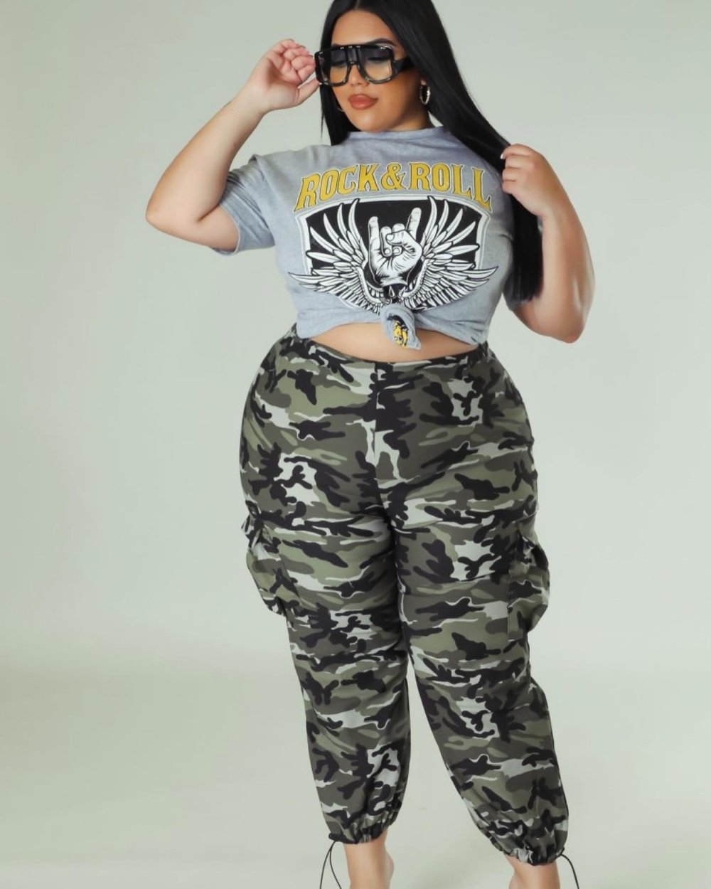 Image of Tylanie Black Camo Pants