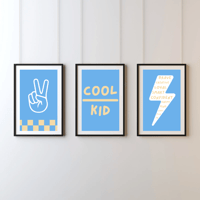 Image 3 of Cool Kid Set Of 3 Prints