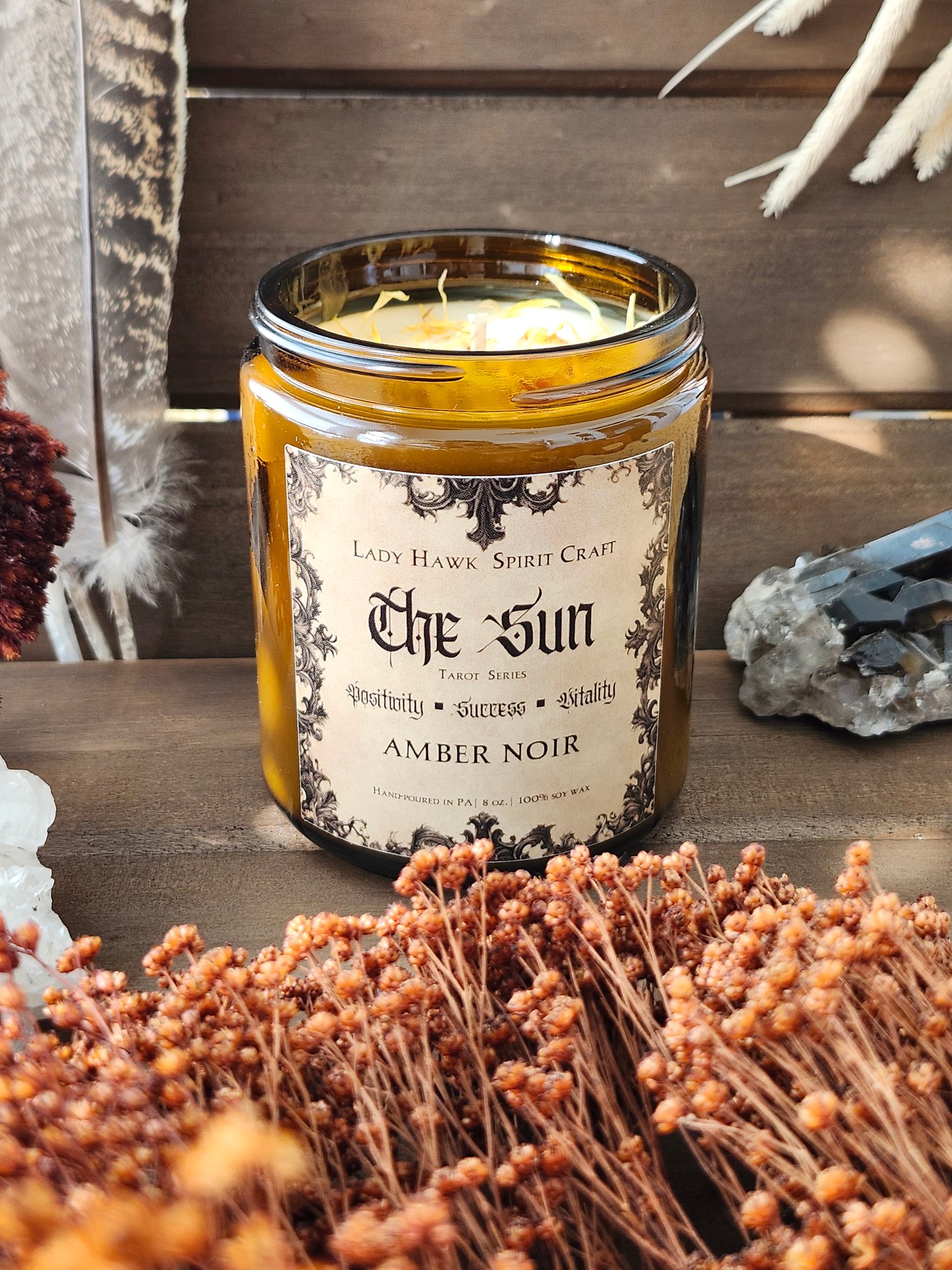 Image of The Sun tarot candle