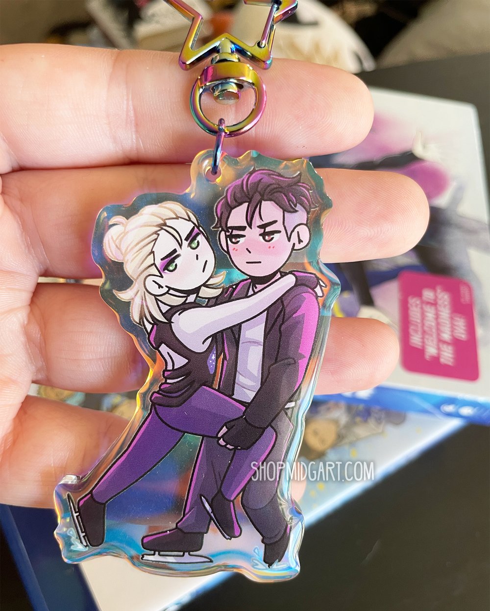 Yuri on Ice Rainbow Keychains