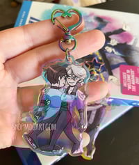 Image 2 of Yuri on Ice Rainbow Keychains