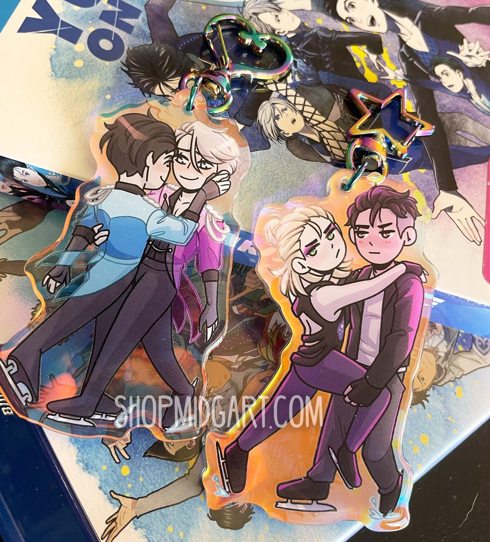 Yuri on Ice Rainbow Keychains