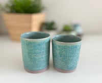 Image 1 of Turquoise Tumblers - Set of 2