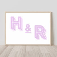 Image 2 of Initials Personalised Print