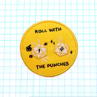 Image 1 of ROLL WITH THE PUNCHES DND INSPIRED IRON ON PATCH