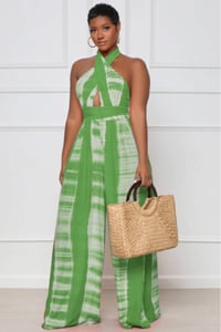 MY WAY LADY GREEN JUMPSUIT