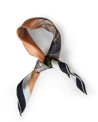 Image 2 of Hydra Ship Sunset silk scarf