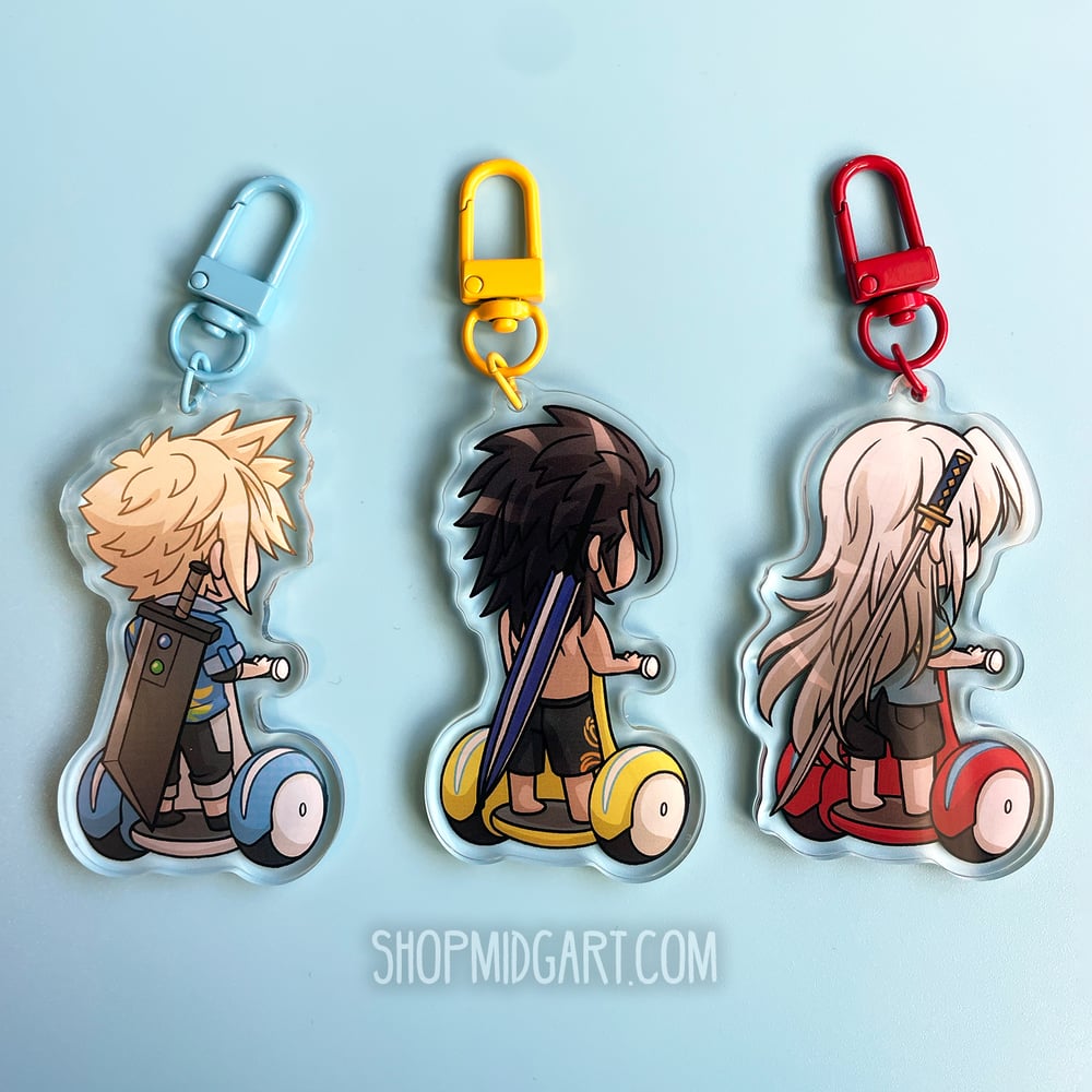 Wheelie Keychains