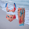 Set Bikini panty alta brasier varillas + pareo