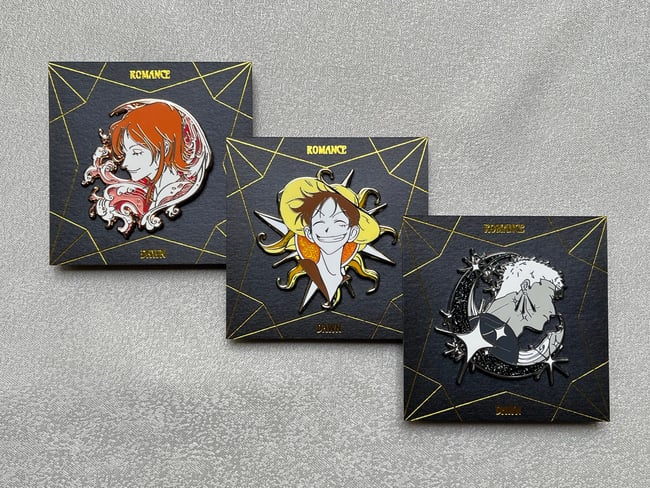 Romance Dawn - OG Trio Enamel Pins & Stickers