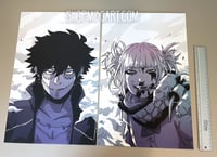 Image 4 of BNHA Villains Monochrome Prints