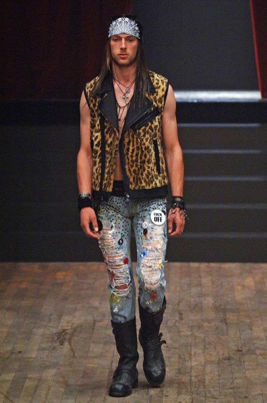 パンツ 2006ss Number (N)ine studs denim NUMBER (N)INE ナンバーナイン 06SS ガンズ期 スタッズ ペンキ