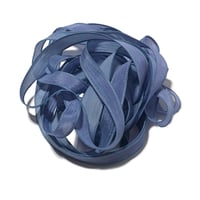 Image 4 of 1PC. SHOOTING STAR 42" hand dyed wrist wrap bracelet silk ribbon by COLOR KISSED SILK