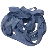 Image 6 of 1PC. SHOOTING STAR 42" hand dyed wrist wrap bracelet silk ribbon by COLOR KISSED SILK