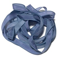Image 7 of 1PC. SHOOTING STAR 42" hand dyed wrist wrap bracelet silk ribbon by COLOR KISSED SILK