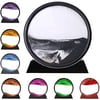 3D Moving Sand Art Picture Round Glass Deep Sea Sandscape Hourglass Quicksand Craft Flowing 
