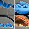 3D Moving Sand Art Picture Round Glass Deep Sea Sandscape Hourglass Quicksand Craft Flowing 