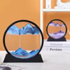 3D Moving Sand Art Picture Round Glass Deep Sea Sandscape Hourglass Quicksand Craft Flowing 