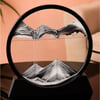 3D Moving Sand Art Picture Round Glass Deep Sea Sandscape Hourglass Quicksand Craft Flowing 