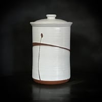 Image 5 of Full Size Snow White Stoneware Canister Set