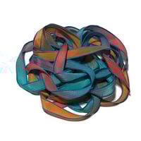 Image 5 of 1PC.  MOROCCO  42" hand dyed wrist wrap bracelet silk ribbon by COLOR KISSED SILK