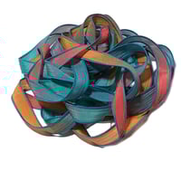 Image 7 of 1PC.  MOROCCO  42" hand dyed wrist wrap bracelet silk ribbon by COLOR KISSED SILK