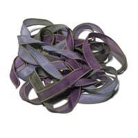 Image 1 of 1PC. HONEYSUCKLE  42" hand dyed wrist wrap bracelet silk ribbon by COLOR KISSED SILK