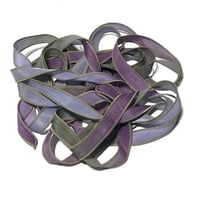 Image 7 of 1PC. HONEYSUCKLE  42" hand dyed wrist wrap bracelet silk ribbon by COLOR KISSED SILK