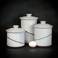 Image 4 of Medium Sized Bruen Pottery Kitchen Canister Set