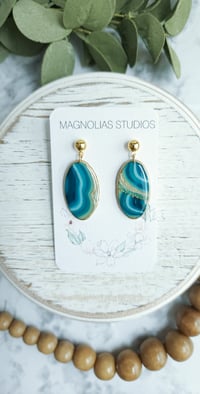 Image 1 of Ocean Geode Ovals