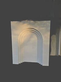 White Square Arch rainbow backdrop  5ft  W X  7ft  H