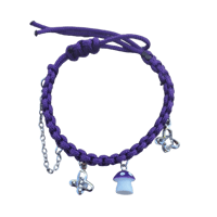 Image 1 of Mushroom Purple Friendship Bracelet