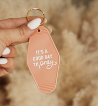 Image 1 of It's A Good Day To Pray Motel Keychain