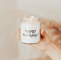 Image 1 of Happy Birthday 9 oz Soy Candle 