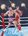 Rocky vs Drago original painting 