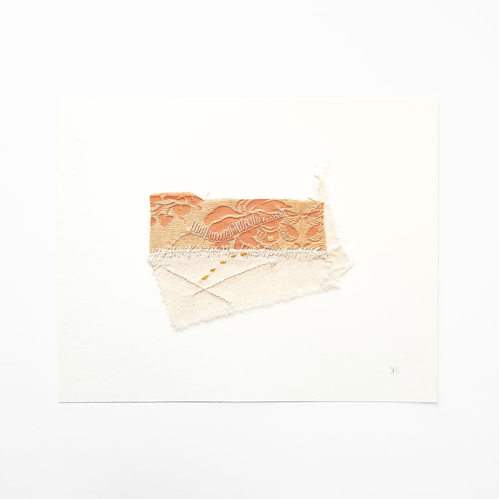 Image of Oeuvre d'art textile abstraite - paysage intérieur n°2